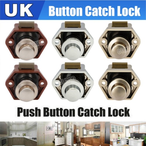 Push buttor catch lock - lock, caravan
