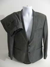 F&F MENS METALLIC GREY 2 PIECE