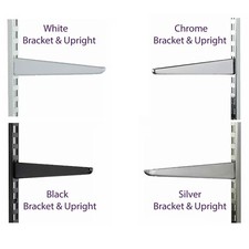 Twin Slot Shelving WHITE BLACK