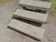 Concrete Steps, three heavy slabs ,garden feature ,paving