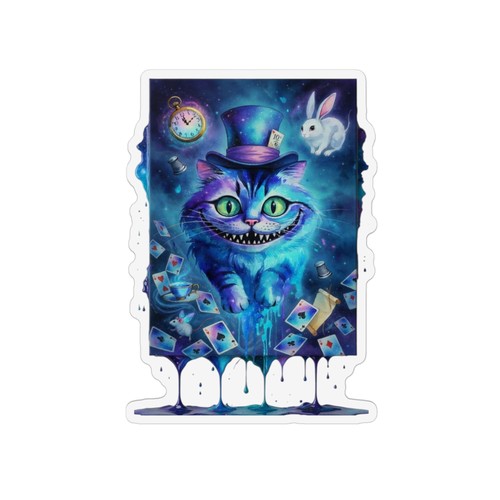 Cheshire cat mad - mad, magnet
