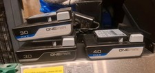 VAX ONEPWR Genuine Battery Charger & 3no. Batteries. 4.0max, 3.0max, 3.0.