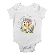 Golden Retriever Baby Grow Vest Pet Dog Lover Guardian Angel Bodysuit Boys Girls