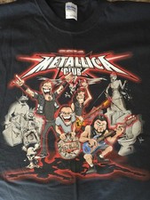 Metallica 6 x fan club XL tshirts 2005/2009/ 2010/2012/ 2014/2015