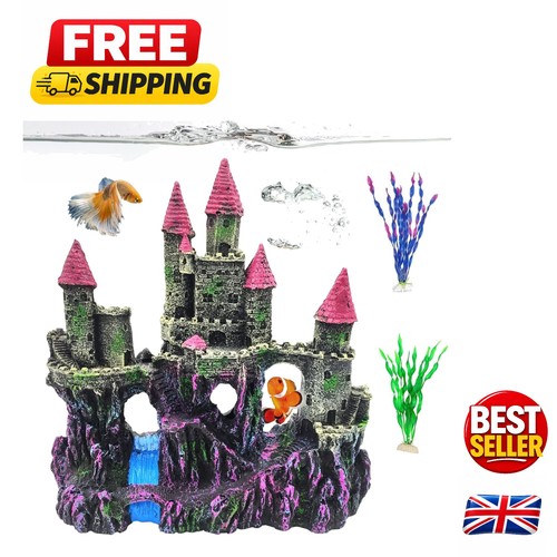 Unique pink aquarium castle - unique,