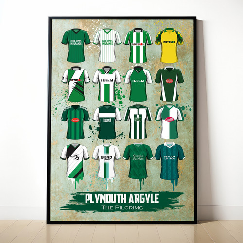 Plymouth argyle painted shirt - plymouth,