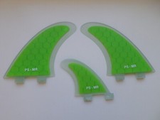 MR TWIN FIN + trailer POLYMER CORE surfboard fibreglass set x 3 FCS compatible