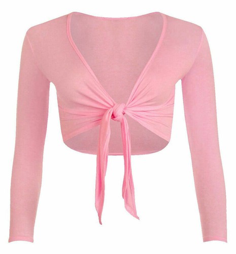 Womens plain tie knot shrug - tie,