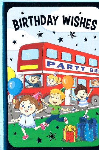 Children birthday card - children's,