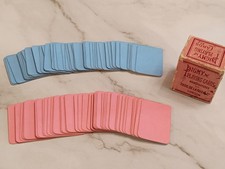 Vintage Pink & Blue Pygmy Playing Cards / Thos. De La Rue & Co London (2814)