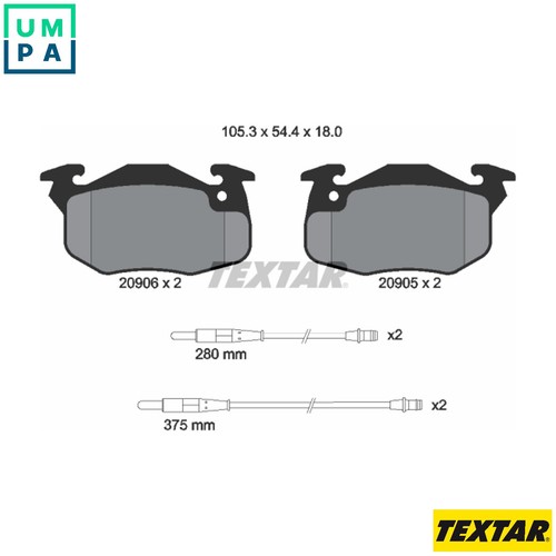 Brake pad set - brake,