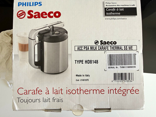 New saeco xelsis thermal - xelsis, milk