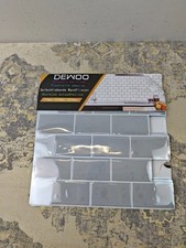 DEWOO Grey Self Adhesive Wall Tiles,Stick on Tiles Kitchen Backsplash Metro Subw