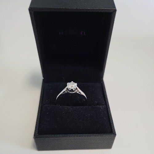 Diamond ring on white - diamond,