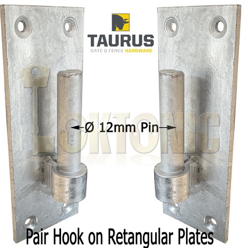 Pair galvanised heavy - heavy, duty