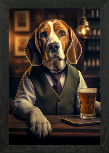Beagle the pub framed wall - beagle,