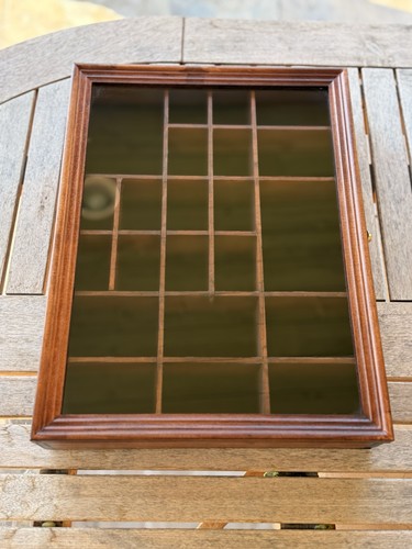 Vintage wood wall display - wood,