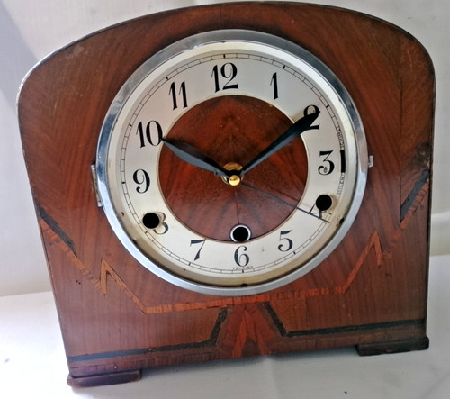 Vintage old mantle clock from - mantle,