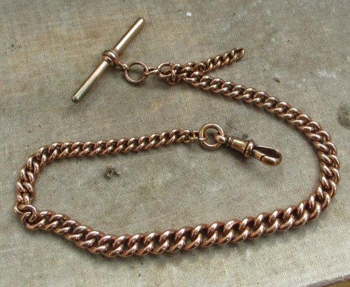 Antique rose gold plated