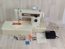 Vintage Frister Rossman 204 Sewing Machine with Case - Semi Industrial Hemming