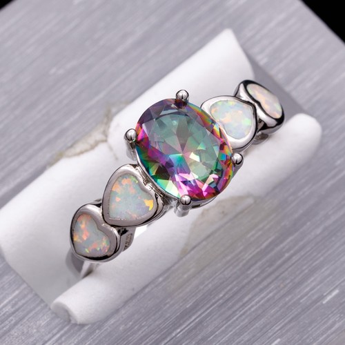 7x9 oval rainbow mystic topaz - 7x9,