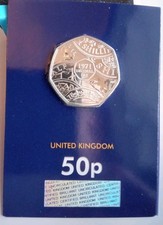 2021 Decimal Day 50p BU Coin Brilliant Uncirculated - Arnold Machin Obverse
