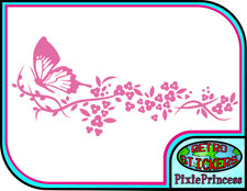 Butterfly Flower H Vinyl