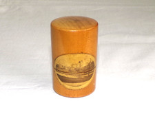 Vintage Wooden Mauchline Ware Sewing Needle Box ALNWICK CASTLE