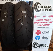 Metzeler Sportec M7  RR   190/50/17 &120/70/17 Motorcycle Tyres Partworn J22