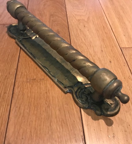 Vintage brass pull handle - vintage,