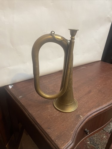 Brass small bugle 24x8x14cm - brass,