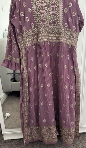 Purple anarkali size m - -,