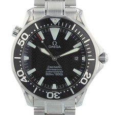 Omega Seamaster 2254.50.00 41 mm Black Wave Dial Steel 2007 Box & Papers