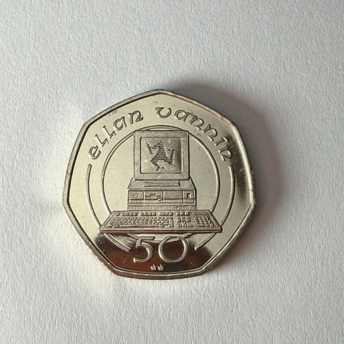 1990 isle man large old - 1990, 50p