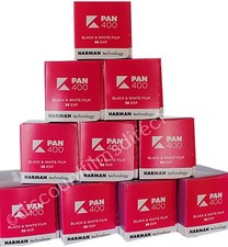 10 x KENTMERE PAN  (BY ILFORD) 400 35mm 36exp B&W CAMERA FILM - POST FREE