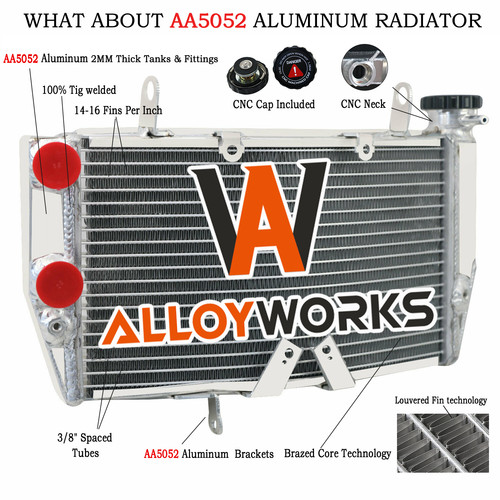 Aluminium radiator for ducati - aluminium,