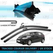 For Honda Jazz 2015-2019 Front Windscreen 26" 13" Flat Aero Wiper Blades Set