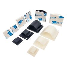 3M Self Adhesive Nylon Cable Clips Wire Conduit White & Black 16mm 25mm & 28mm