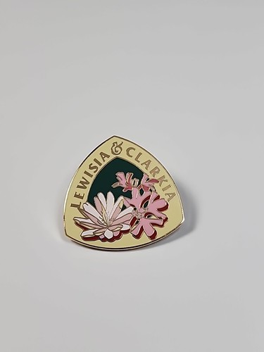 Lewisia clarkia lapel pin - lewisia, &