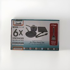 Scoville Expert Neverstick Non Stick 6X Stronger 5 Pcs cookware set induction
