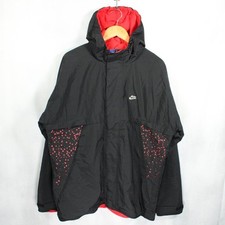 Nike TN Air Hooded Jacket Mens XL Black Perforated Y2K Full Zip Fleece Lined