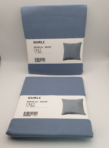 Plain mid blue cushion - mid, covers