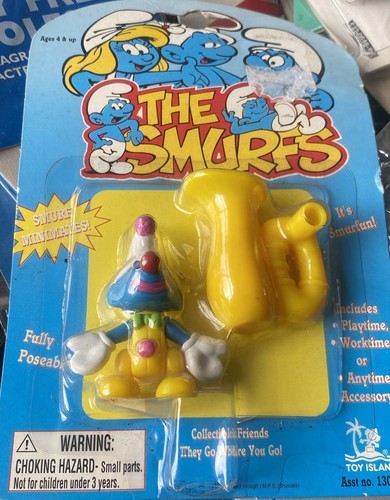 Vintage the smurfs toy island - smurfs,