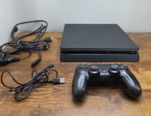 Playstation slim 500gb black - playstation, 4
