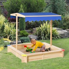 Kids Square Wooden Sandpit