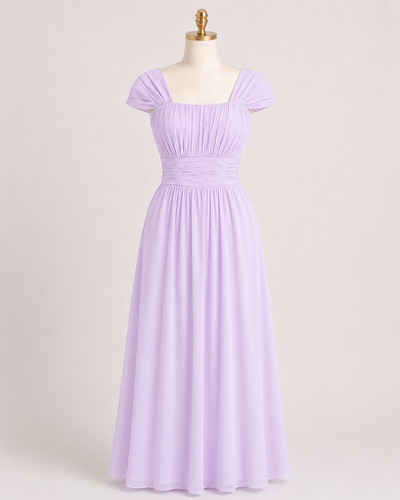 Chiffon gown prom dress line - chiffon,