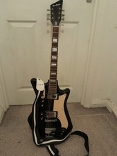 EASTWOOD AIRLINE 59 2P DELUXE ELECTRIC GUITAR WITH LEATHER STRAP AND GIG BAG