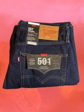 levis 501 mens Jeans Dark Blue