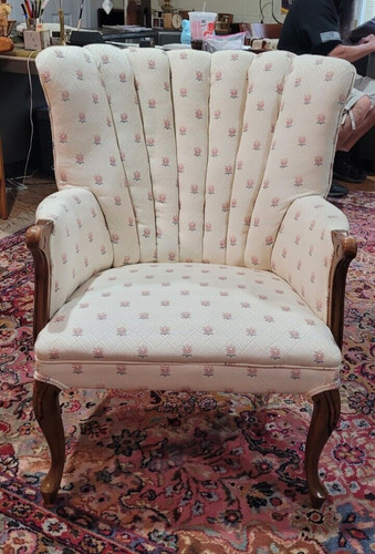 Vintage wingback arm - wingback, fabric