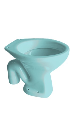Turquoise trap toilet - trap,